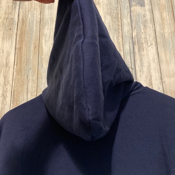 NWT American Eagle AHH-MAZINGLY soft blue and white color block sweatshirt | S - Picture 9 of 14